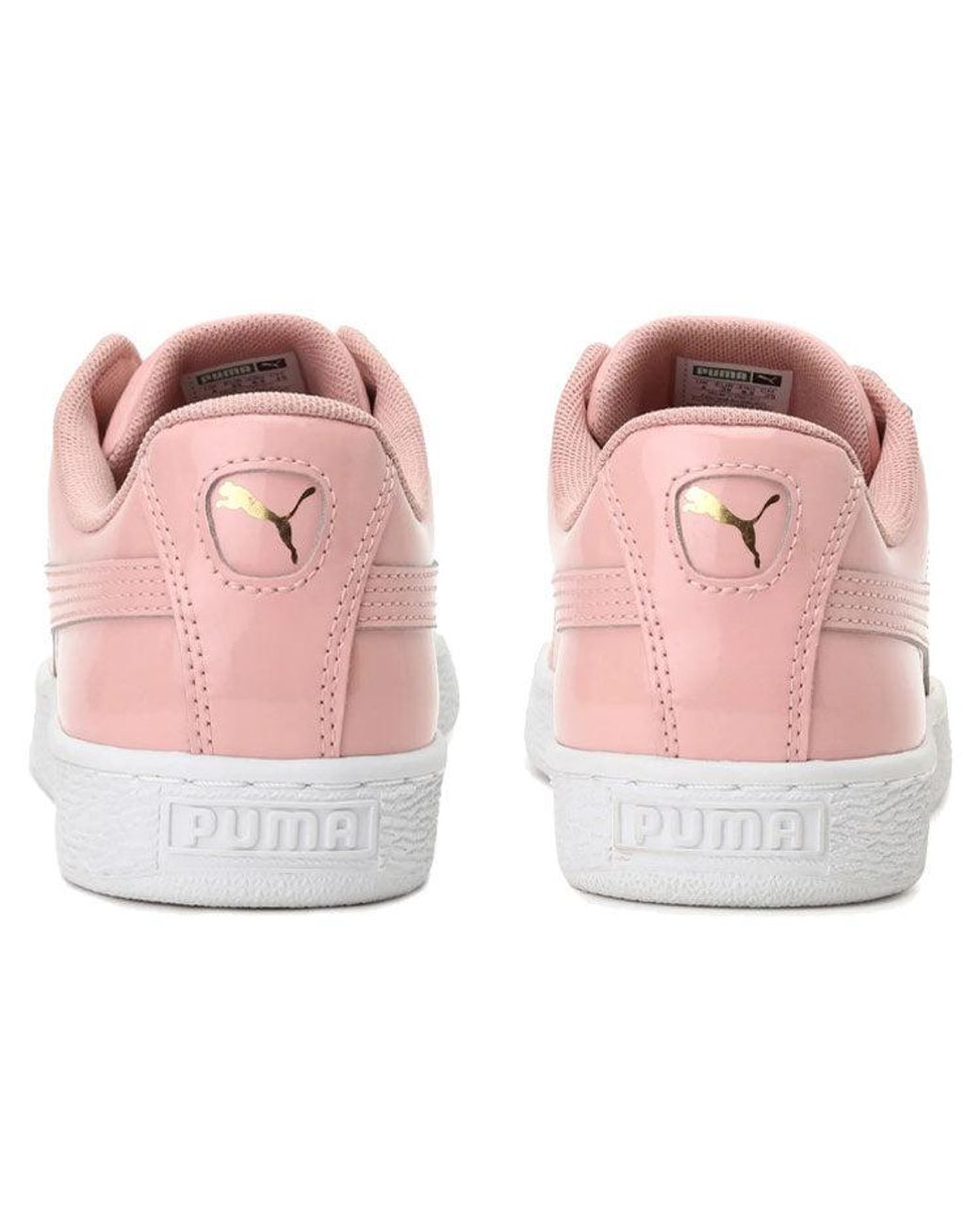 PUMA Pink (Wmns) Basket Heart Patent 'Peach'