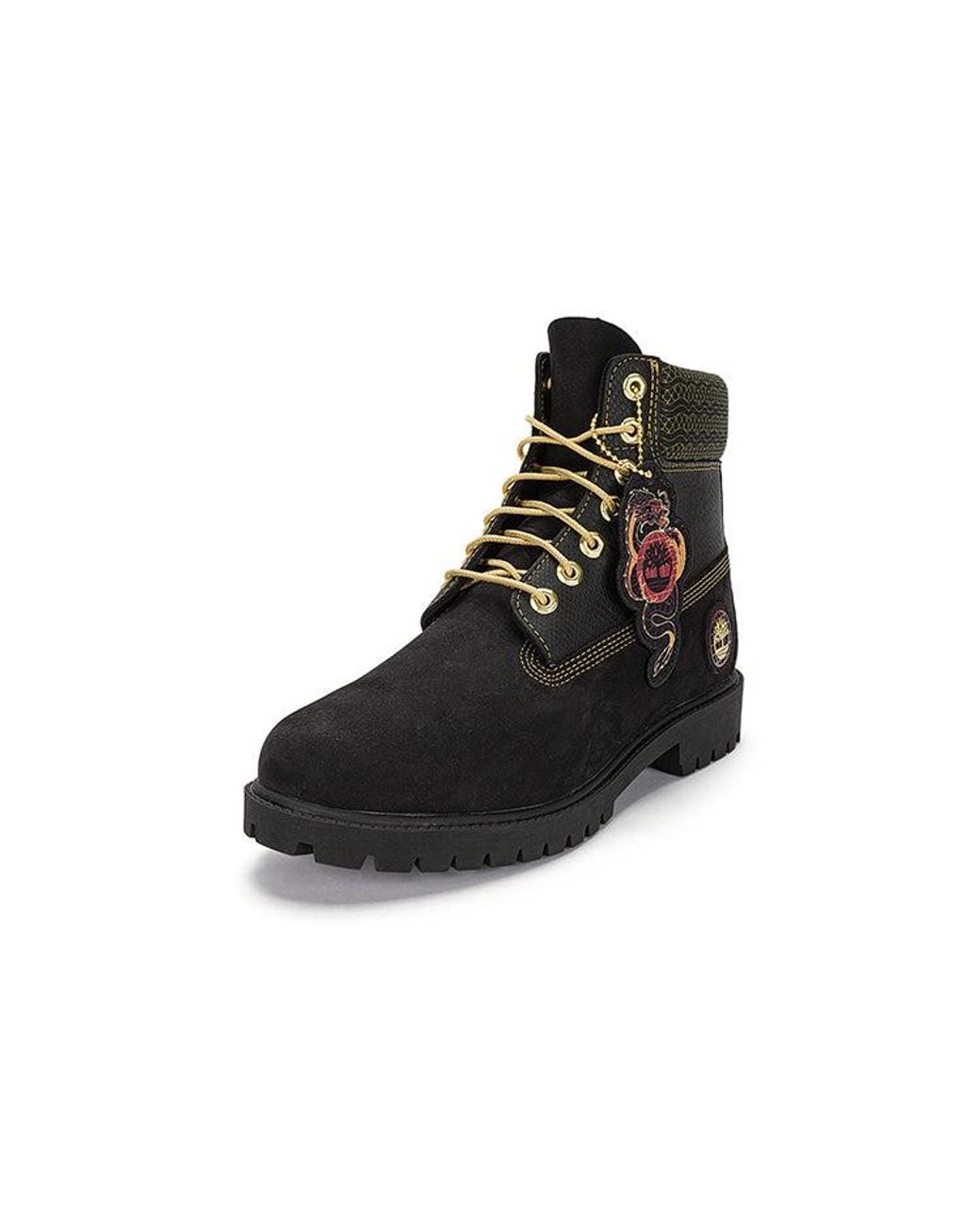 Timberland Black (Wmns) Lunar New Year 6 Inch Lace Up Boots Nubuck'