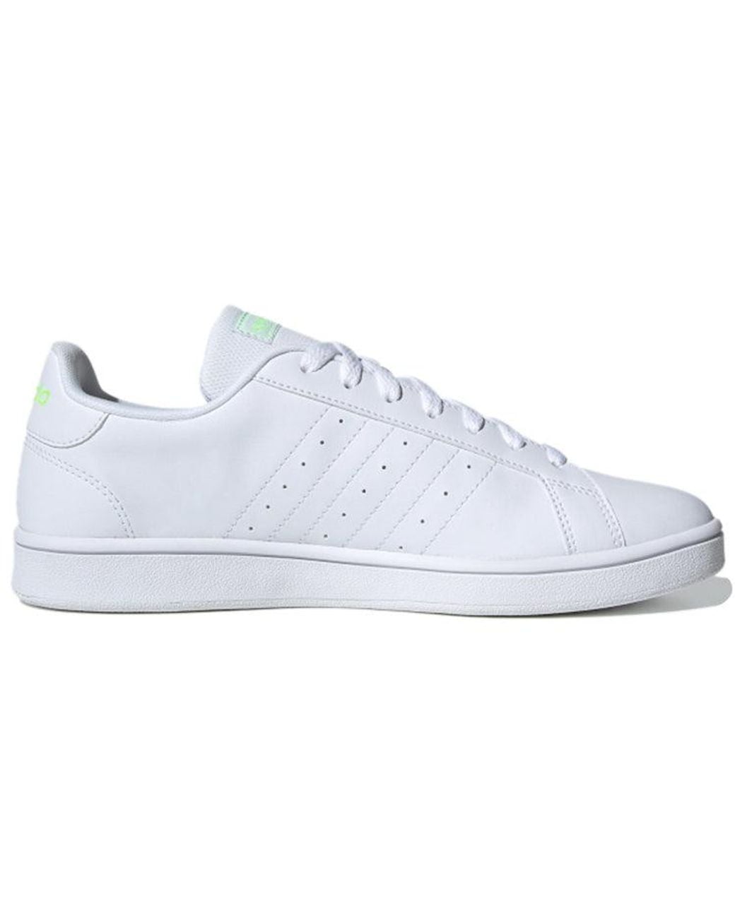 Adidas White Grand Court Base Carbon' for men