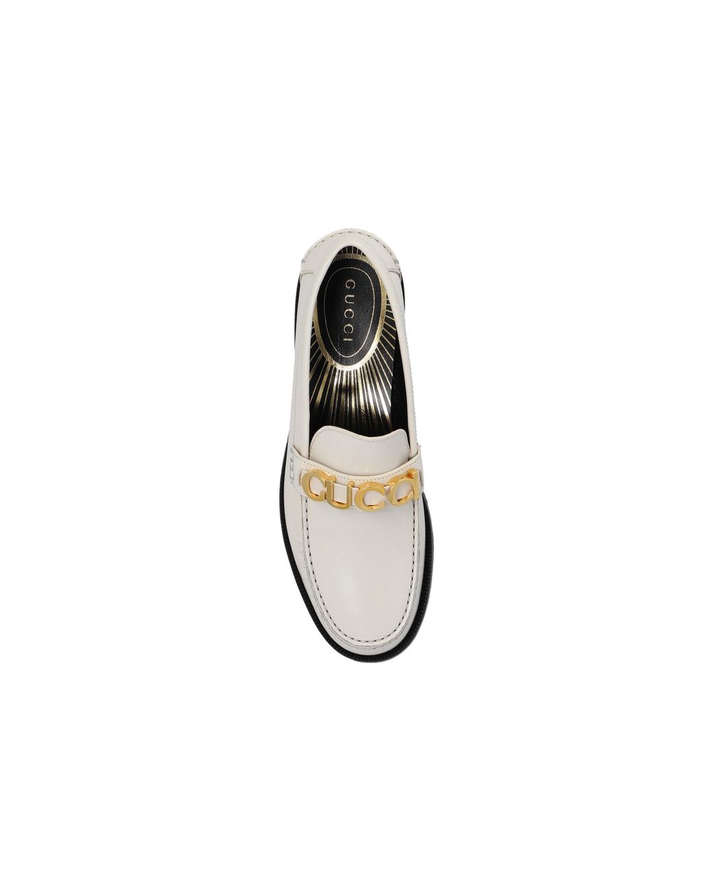 Gucci White (Wmns) Loafer With Metal Logo
