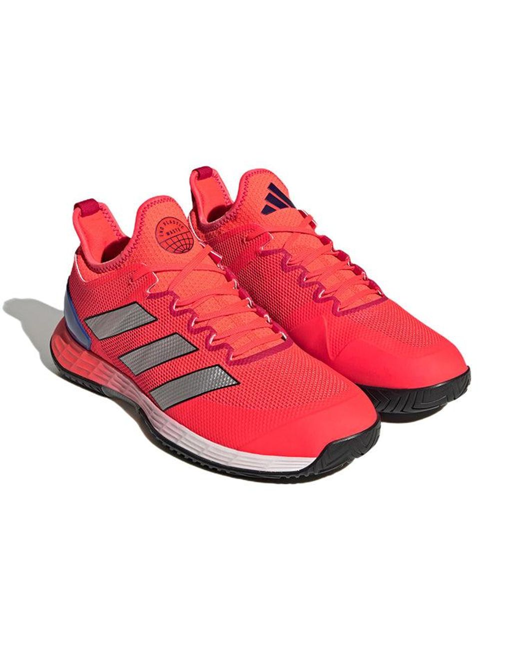 Adidas Red Adizero Ubersonic 4 Tennis Shoes 'Solar Lucid' for men