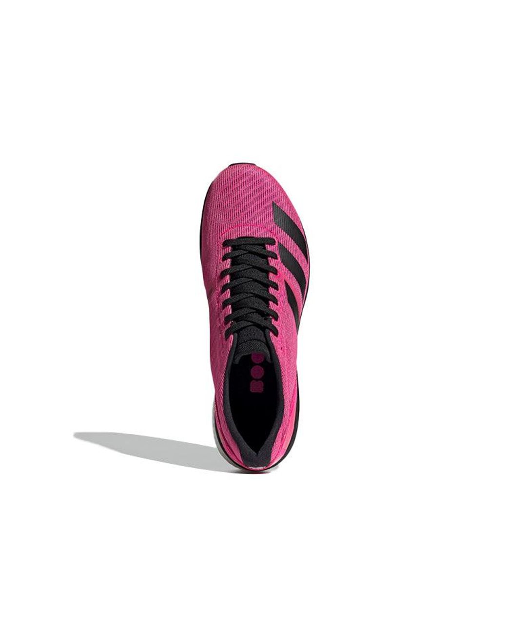 Adidas Pink Adizero Boston 8 Wide 'Shock' for men