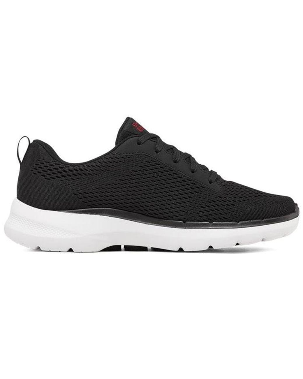 Skechers Black Go Walk 6 Avalo Lace Up for men
