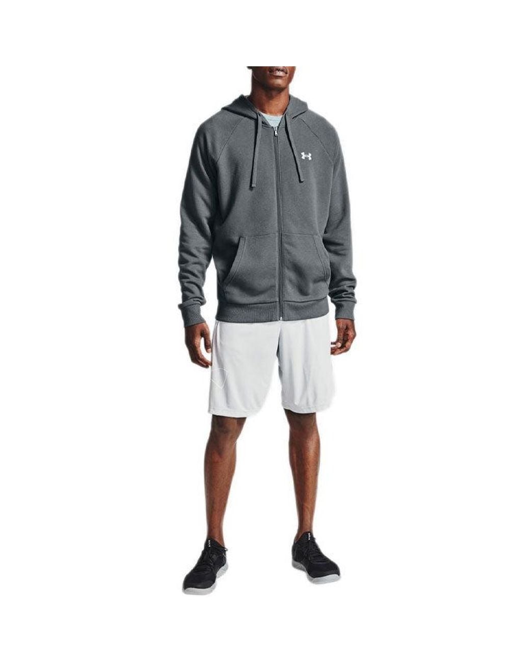 Under Armour Blue Casual Sports Hooded Logo Long Sleeves Jacket for men