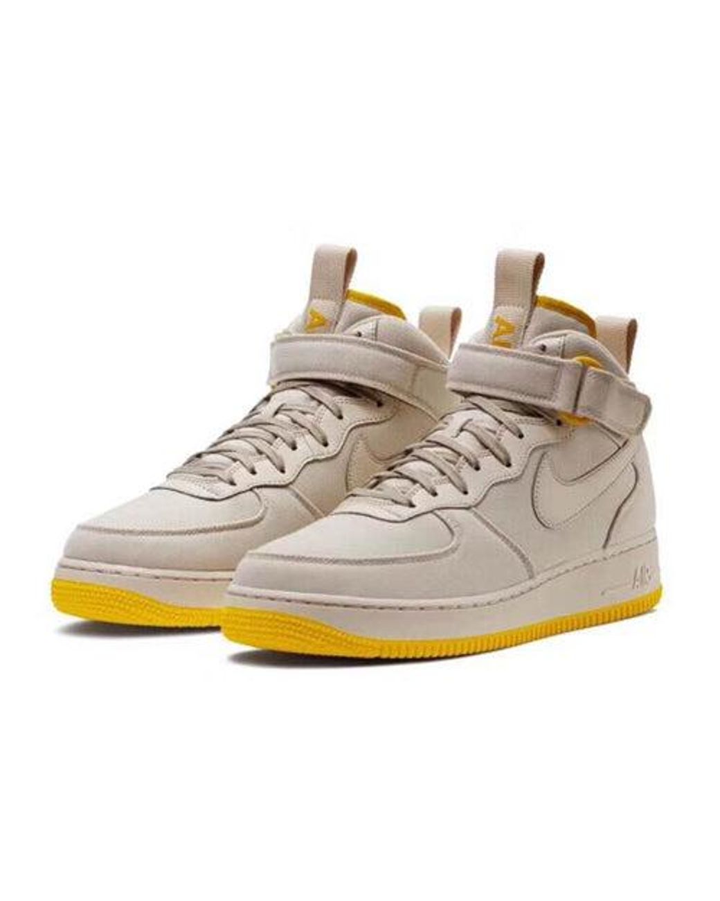 Nike Natural Air Force 1 Mid 07 Canvas 'Desert Sand' Ah6770-002 for men