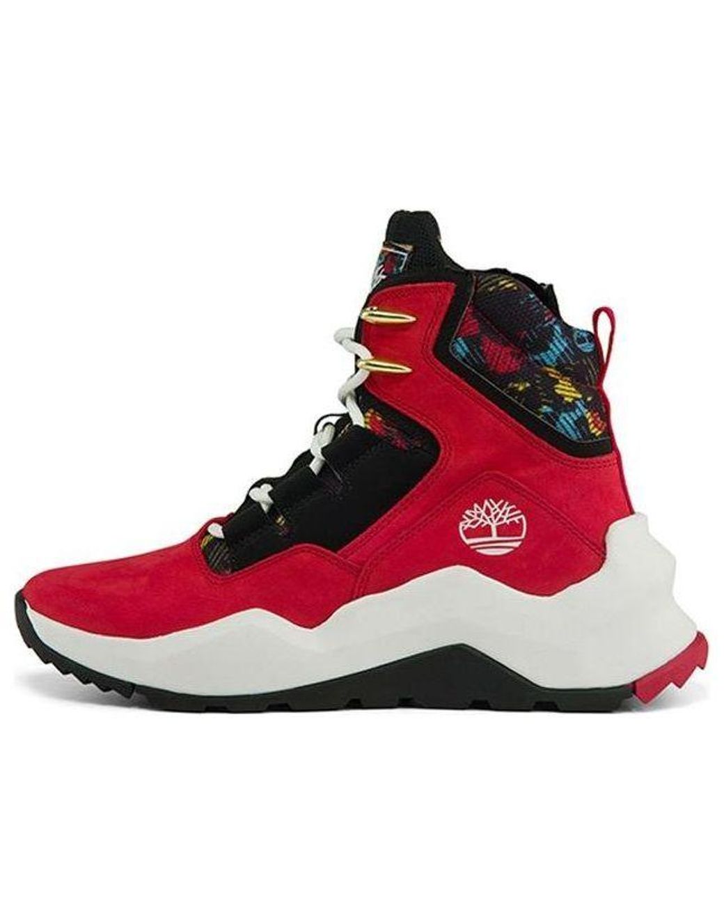 Timberland Red (Wmns) Madbury Side Zip Sneaker Boots Nubuck'