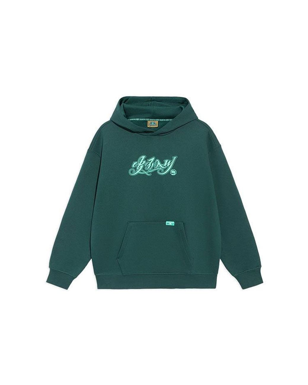Li-ning Green Badfive Sports Basketball Series Printing Hoodie 'Dark'