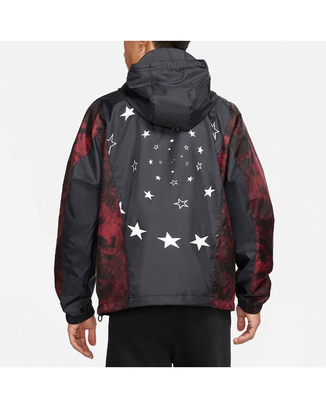 Nike Red Jordan Legacy Aj6 Lightweight Hooded Woven Jacket Gym for men