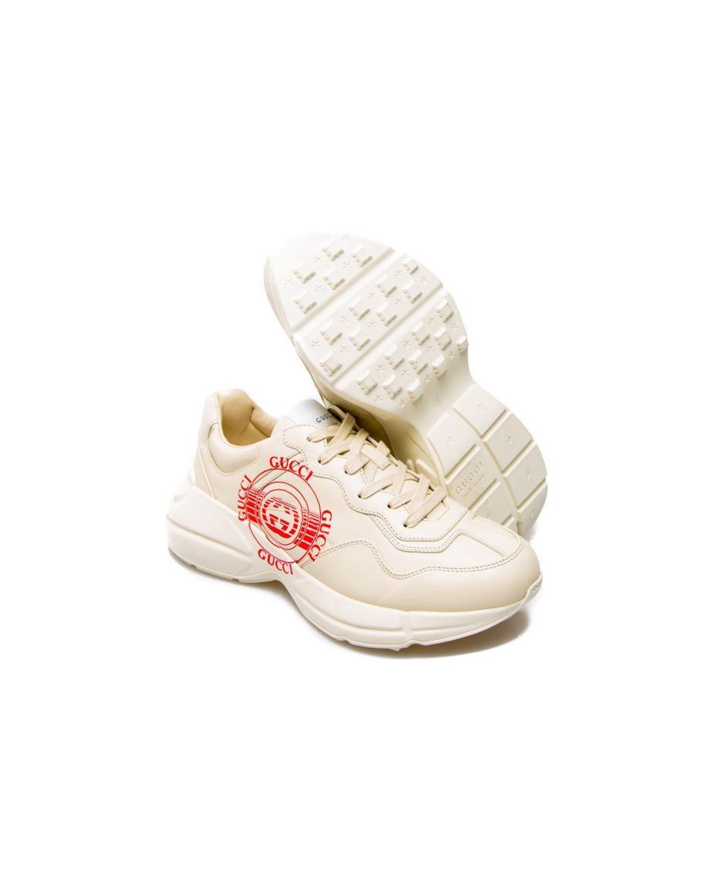 Gucci Pink Rhyton Low-Top Sneakers for men