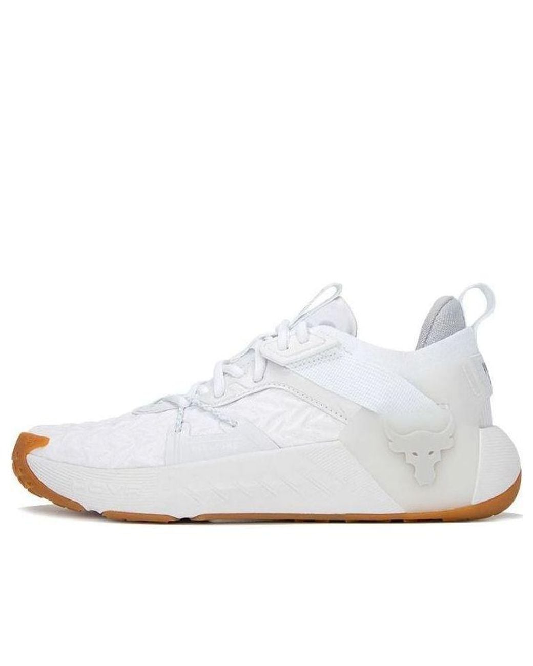 Under Armour White Project Rock 6 Gum' for men