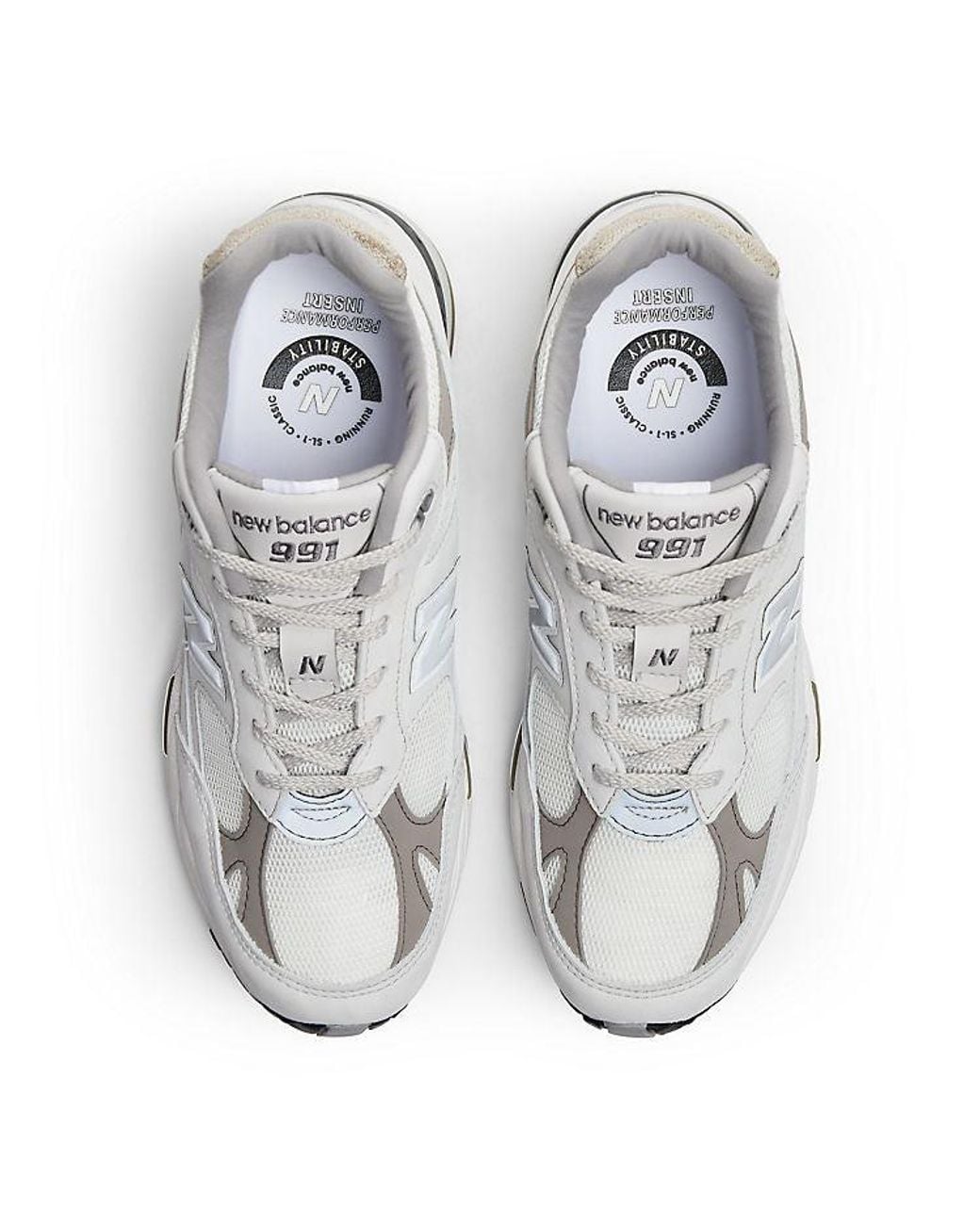 New Balance White 991 'Made for men