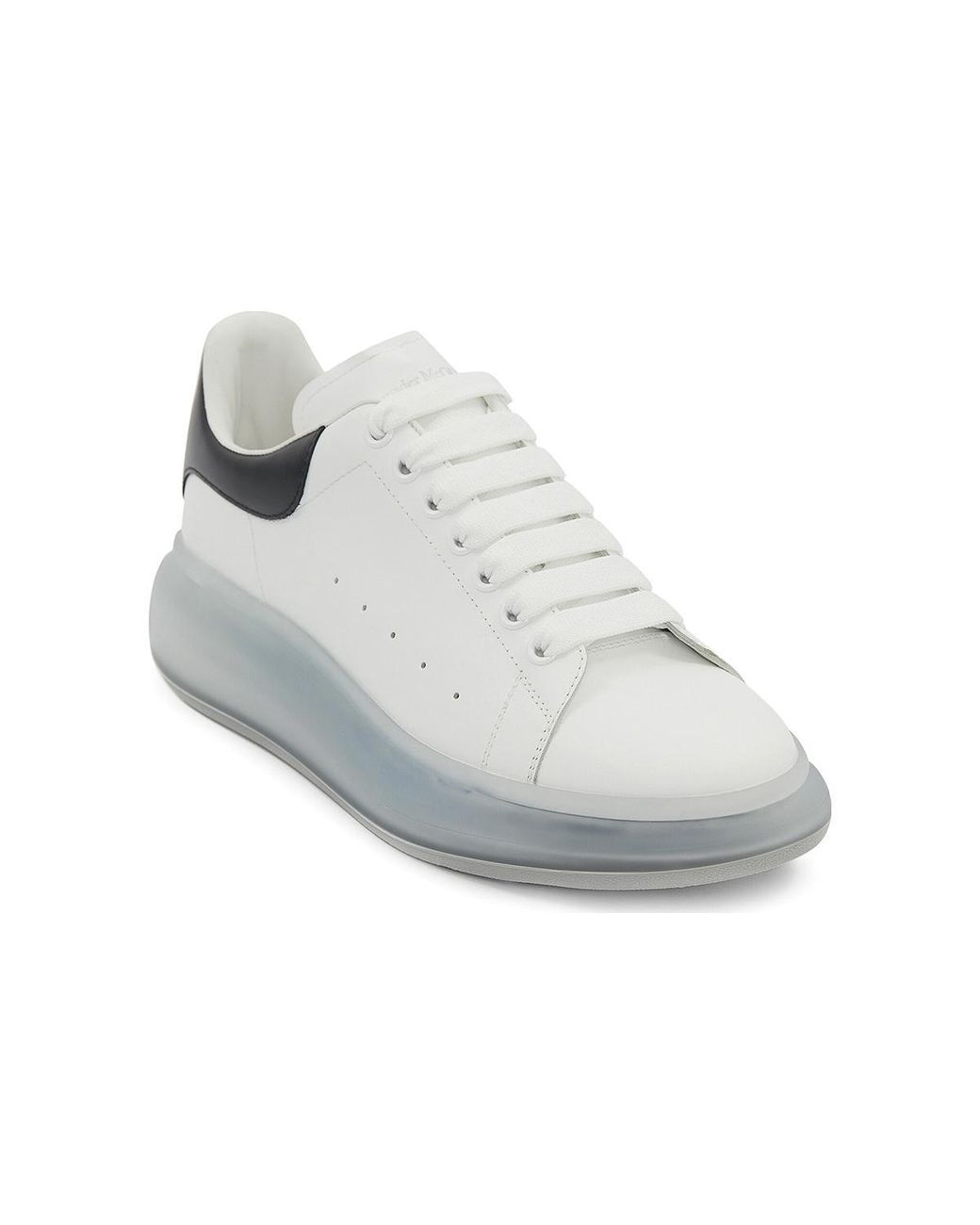 McQueen White Oversized Sneakers 'Clear Sole' for men