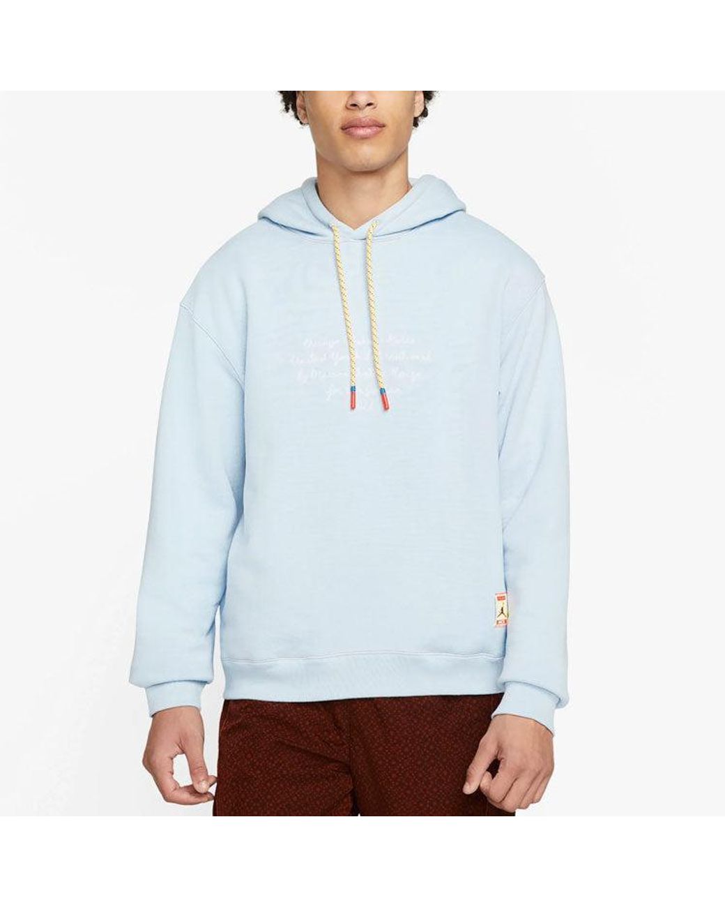 Nike X Maison Chateau Rouge Crossover French Terry Alphabet Pattern Printing Asia Edition Blue for men