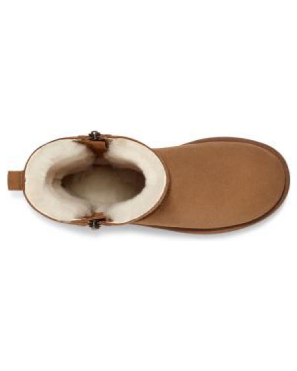 Ugg Brown (Wmns) Classic Short Zip 'Light'