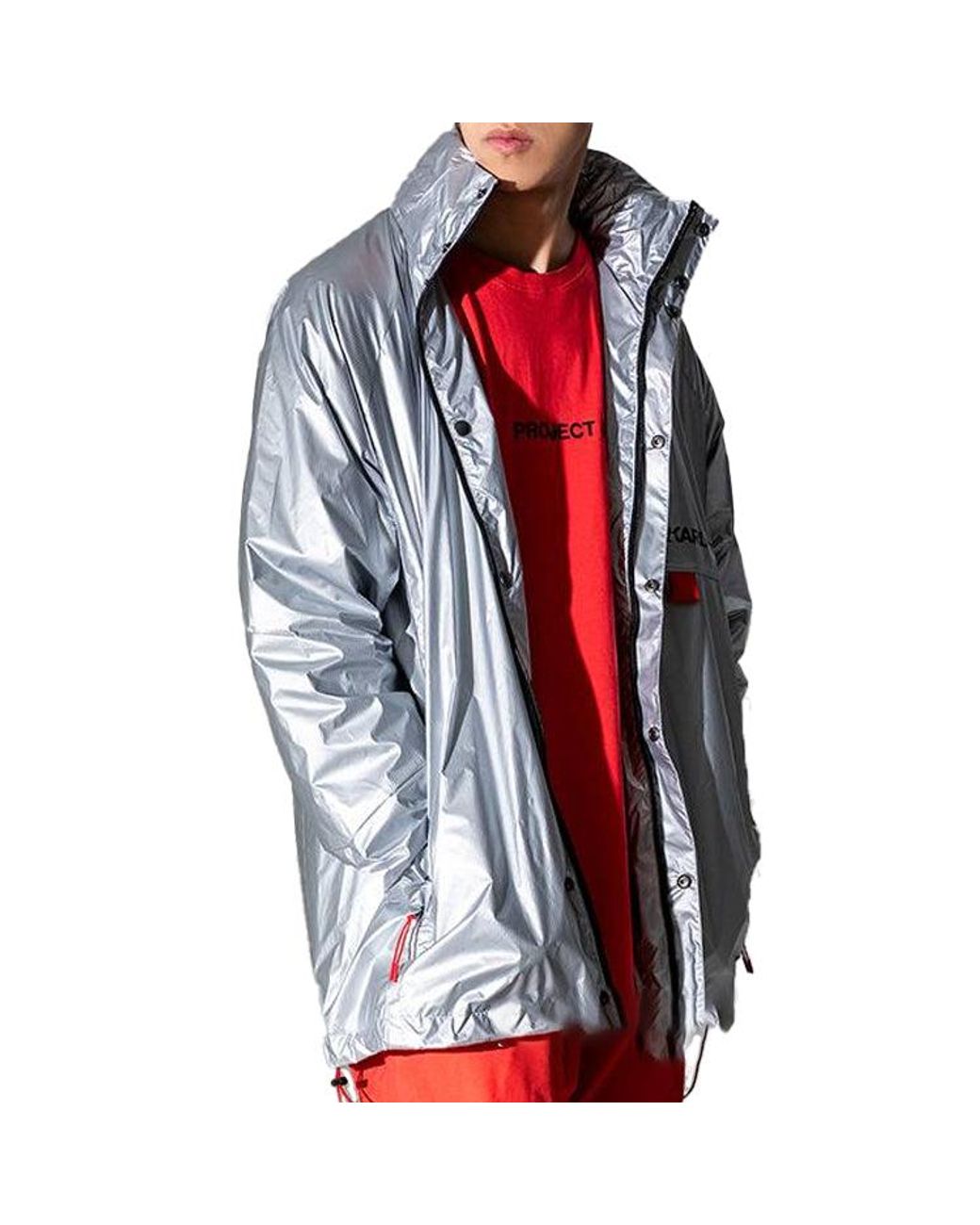 PUMA Gray Zipper Woven Sports Jacket for men