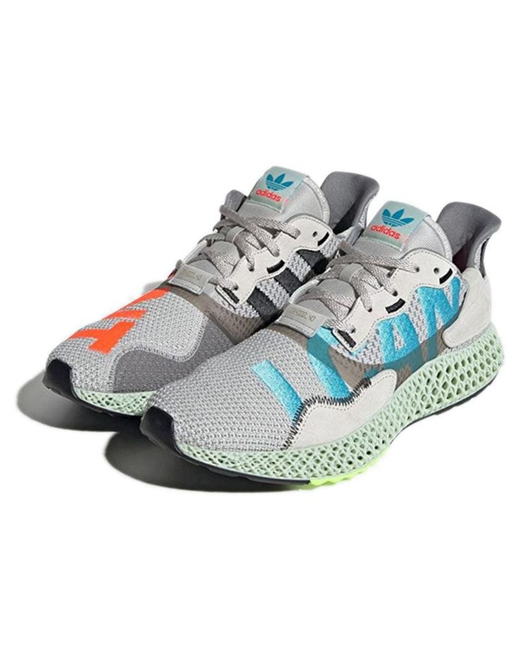 Adidas Blue Zx 4000 4D 'I Want, I Can' for men