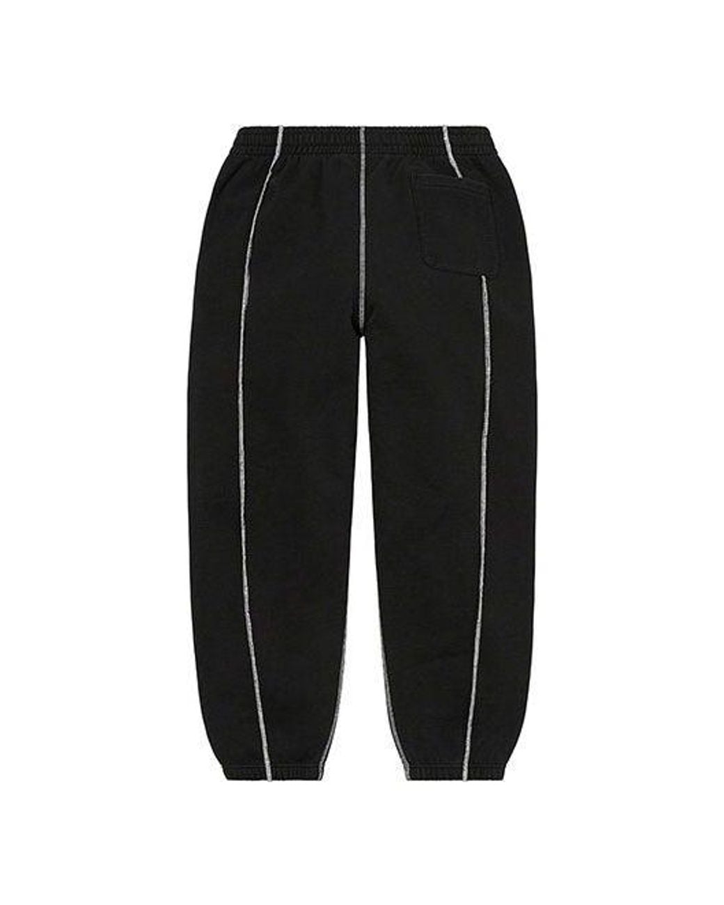 Supreme Coverstitch Sweatpants in Black for Men | Lyst UK