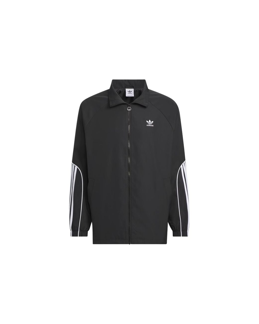 Adidas Black Originals 3-Stripes Coach Jacket Asia Sizing for men