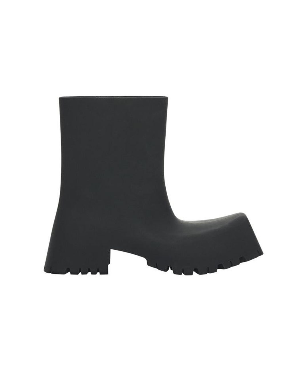 Balenciaga Black 50Mm Trooper Rubber Boots for men