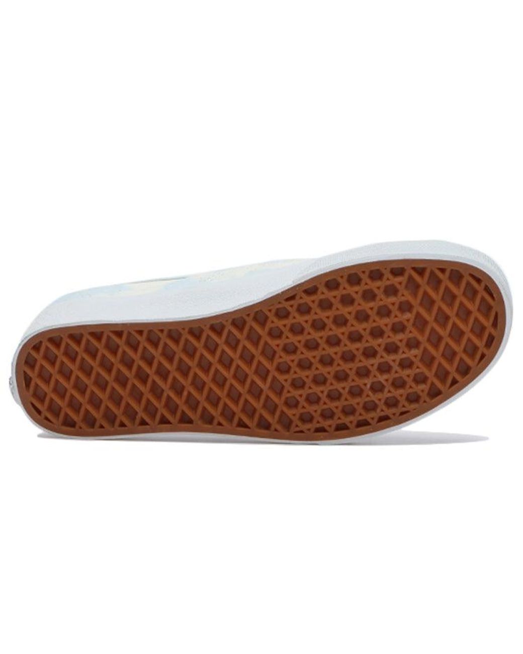 Vans White Authentic 'Bleach Wash' for men