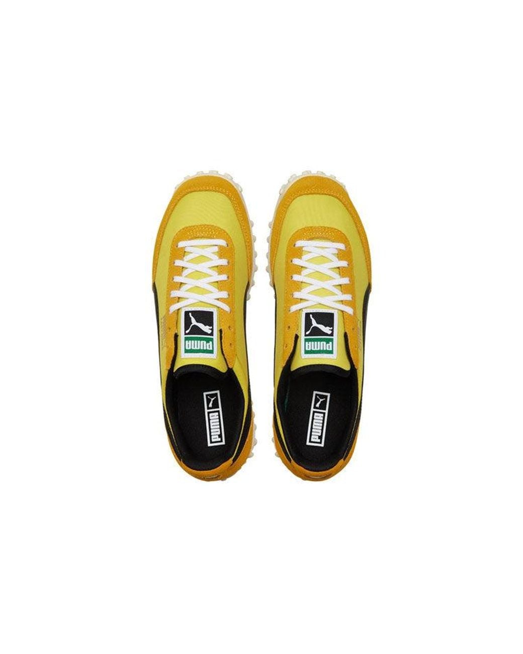 PUMA Yellow Fast Rider Low Top Running Shoes for men