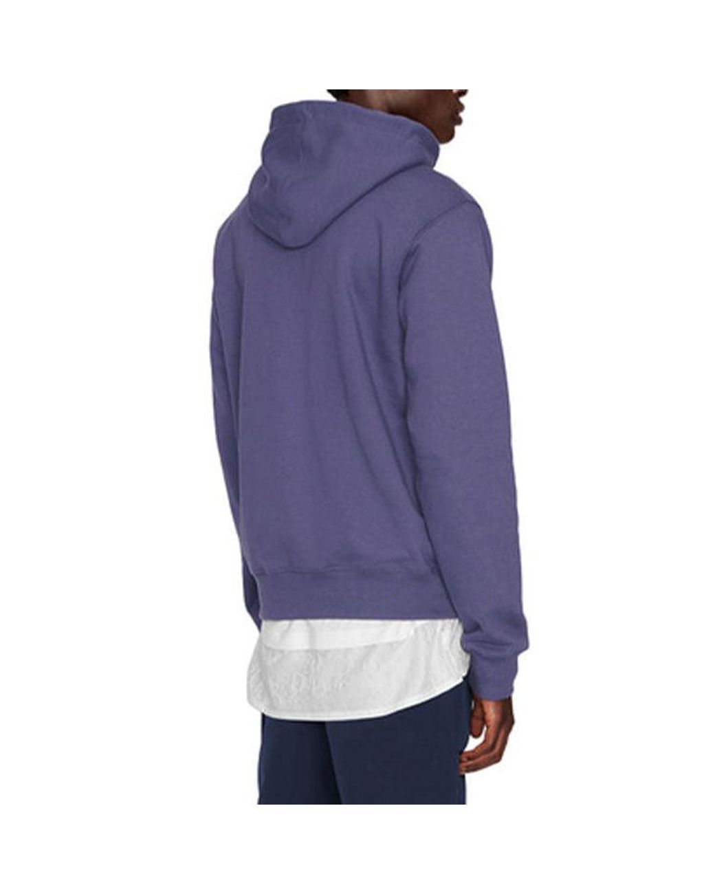 Dior Blue Fw21 Logo Alphabet Embroidered Solid Color Pullover for men