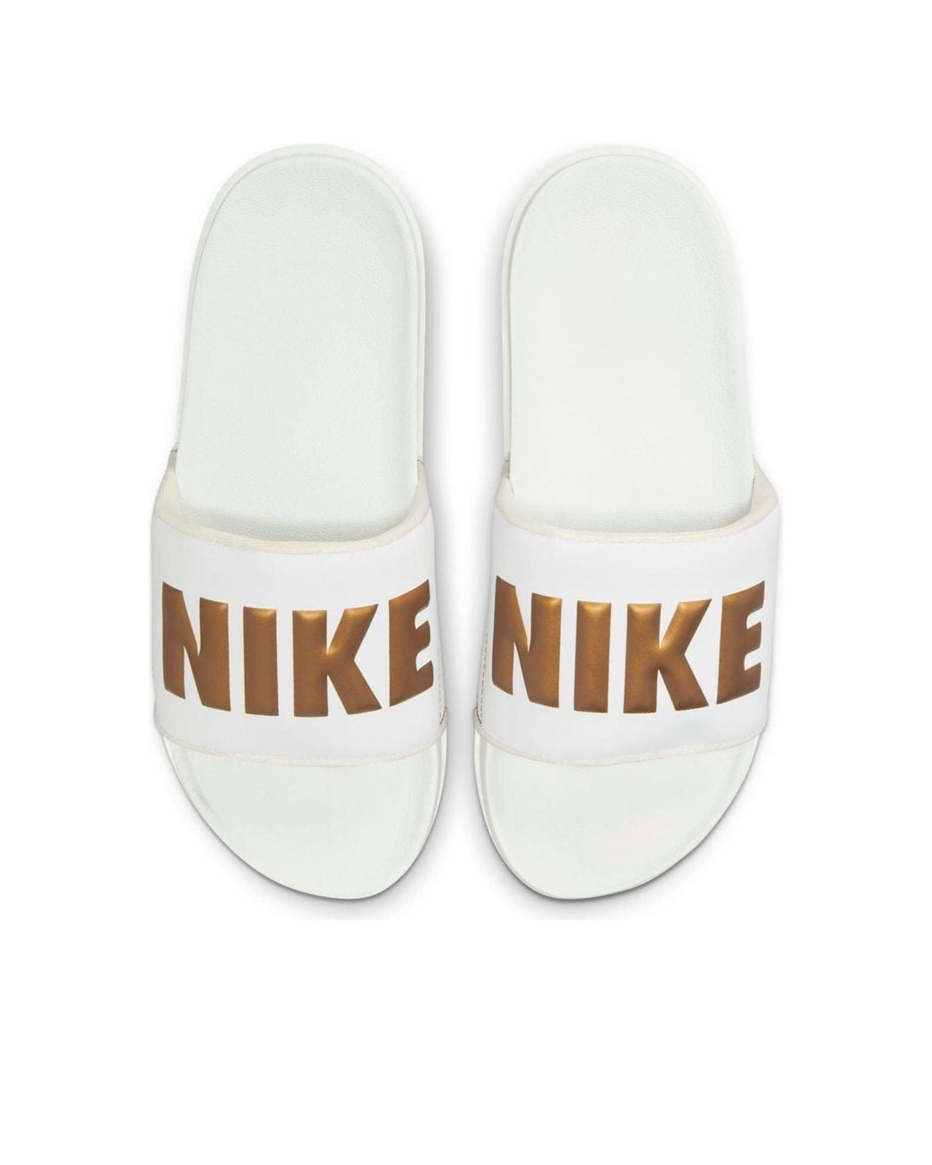 Nike White (Wmns) Offcourt Slide 'Summit Metallic'