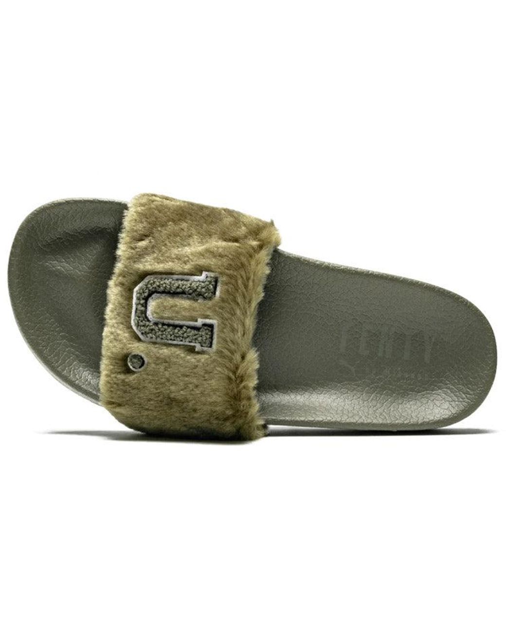 PUMA Green (Wmns) Fenty X Fur Slide 'Burnt'