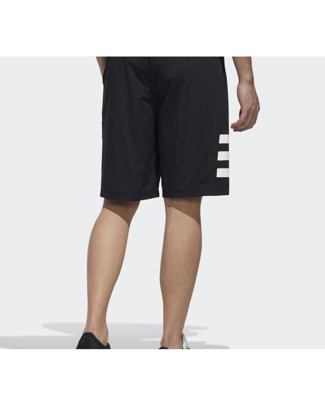 Adidas Blue Neo Pnda 3S Shrt Sports Shorts for men