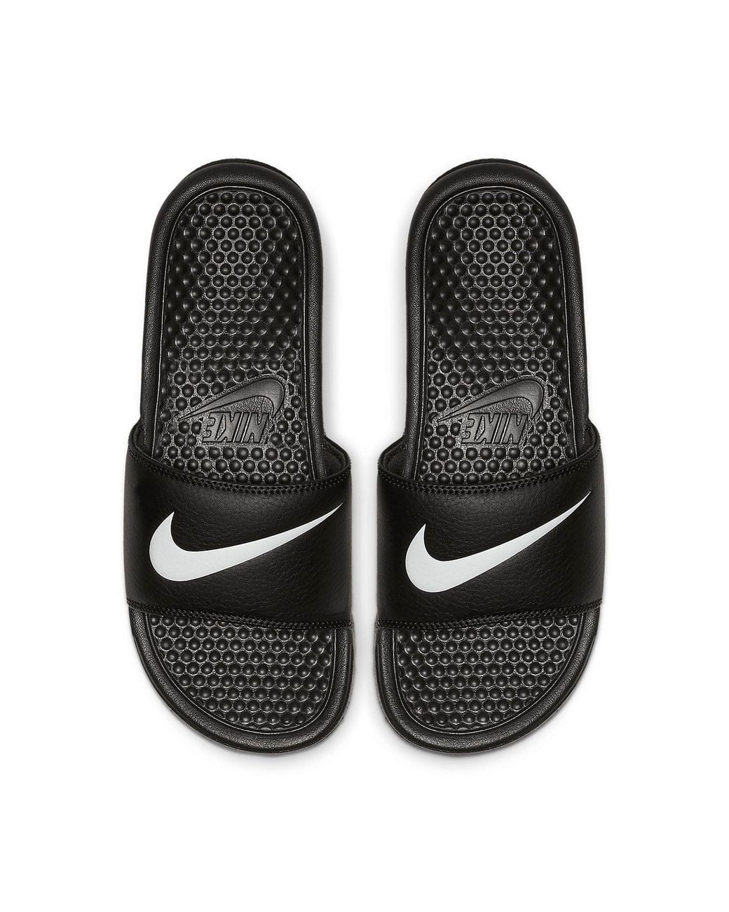 Nike Black (Wmns) Benassi Swoosh Fashion Slippers