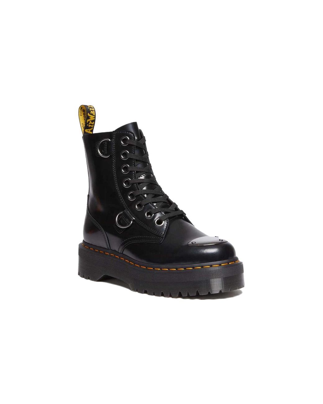 Dr. Martens Black Jadon Buttero Leather Platform Boots