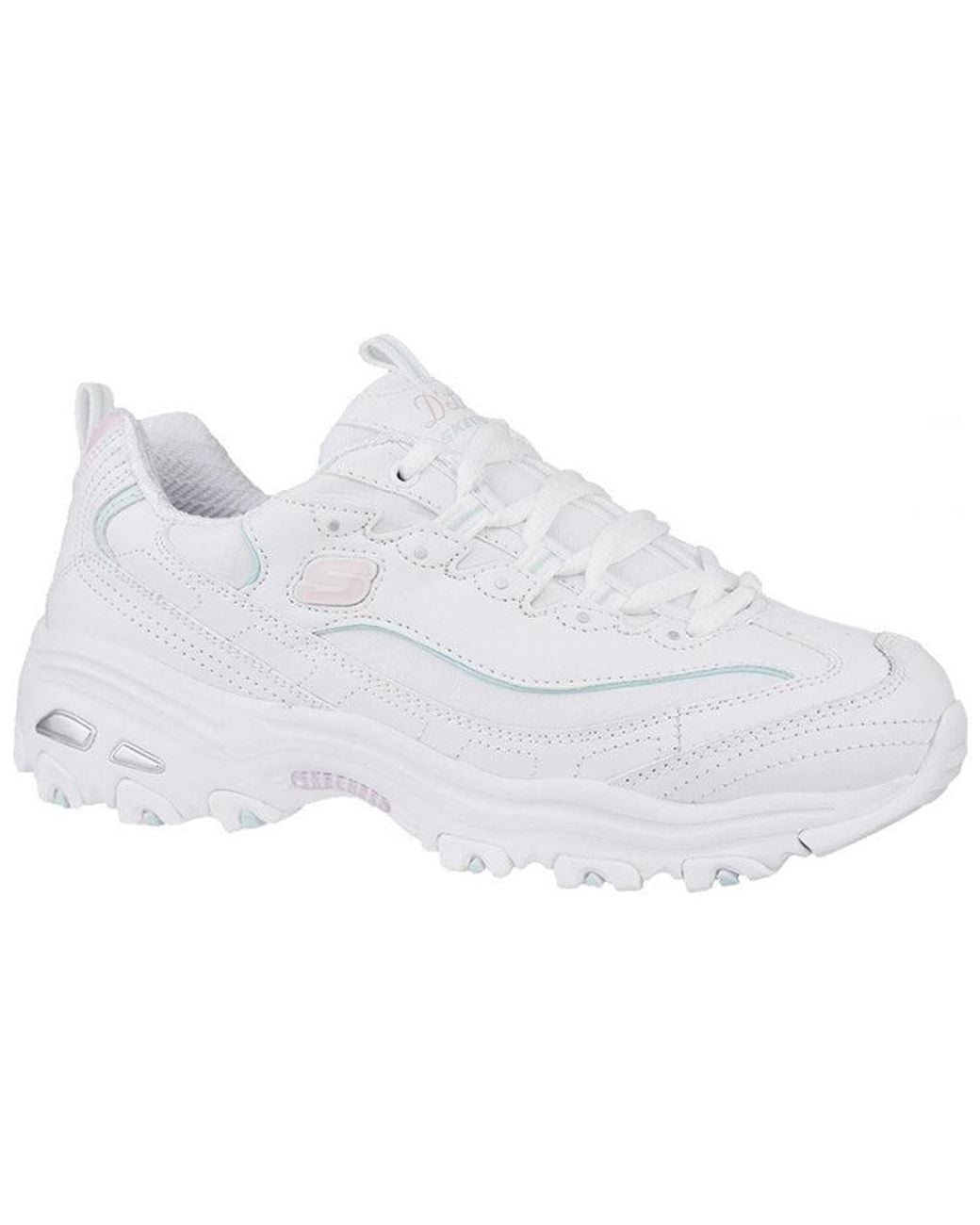 Skechers White (Wmns) Dlites Sparkling Rain