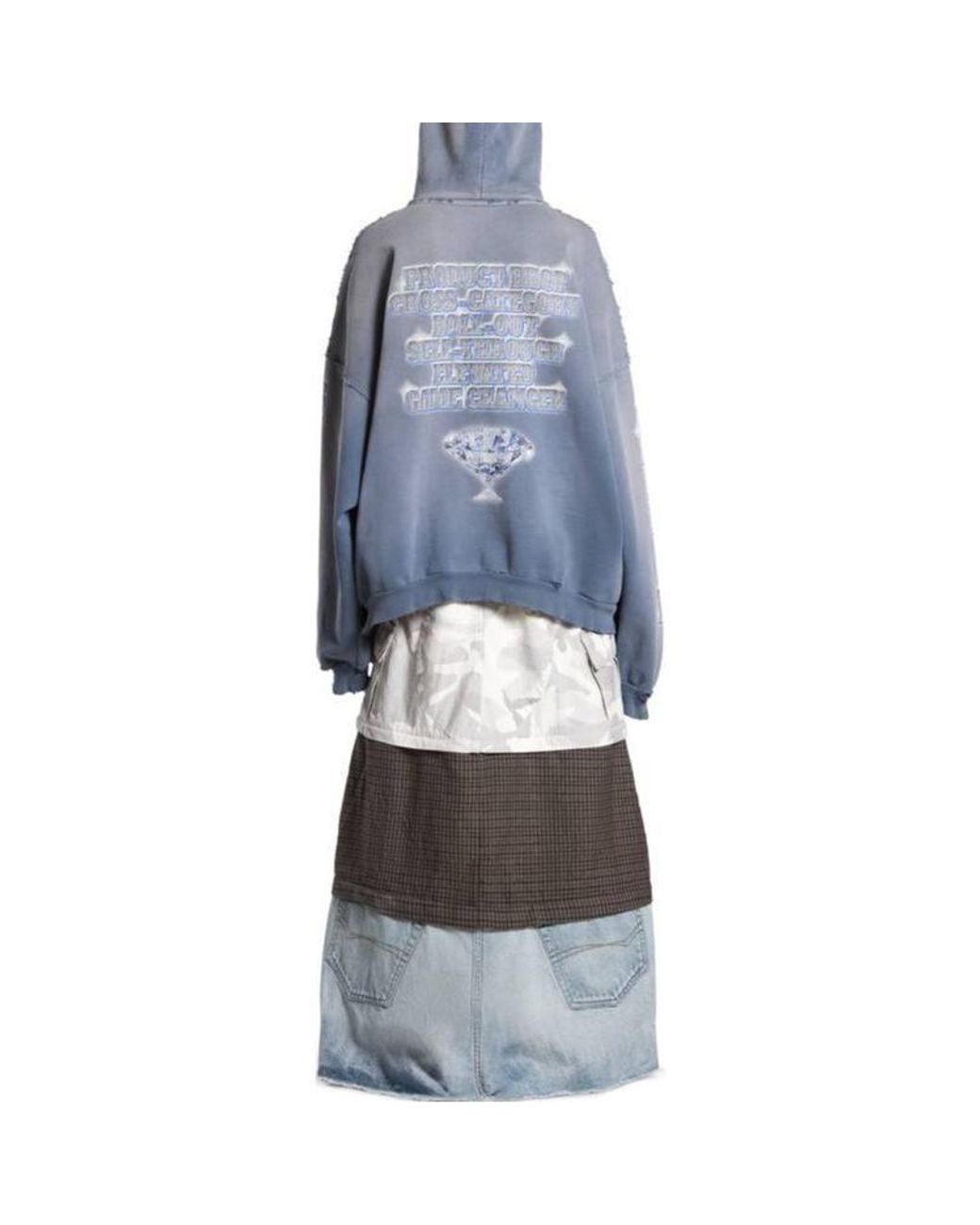 Balenciaga Blue (Wmns) Snbn Hoodie