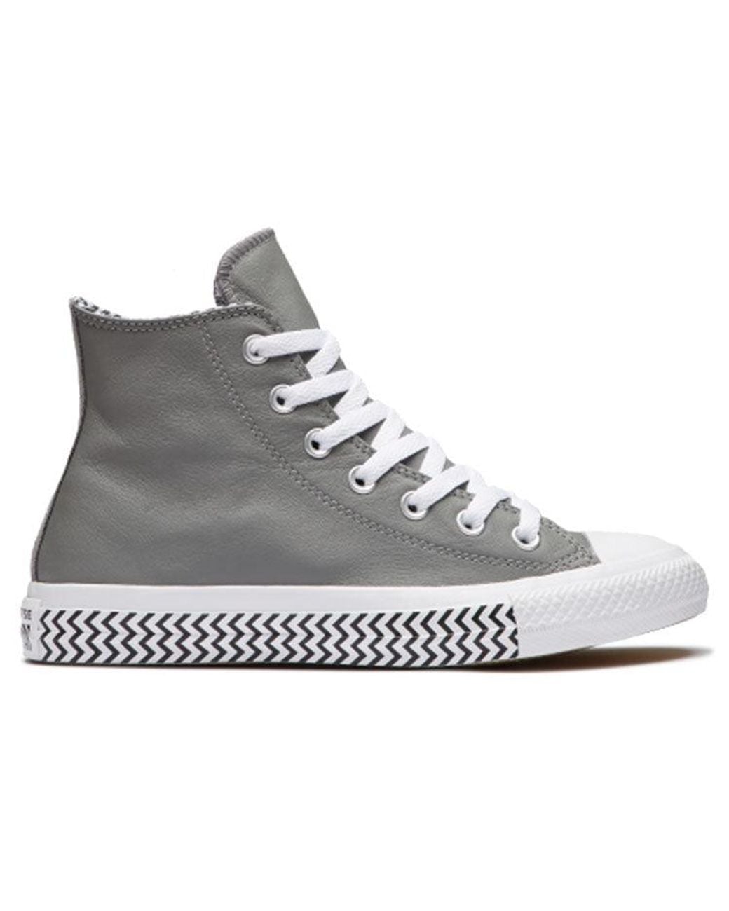 Converse Gray (Wmns) Chuck Taylor All Star High Top Leather