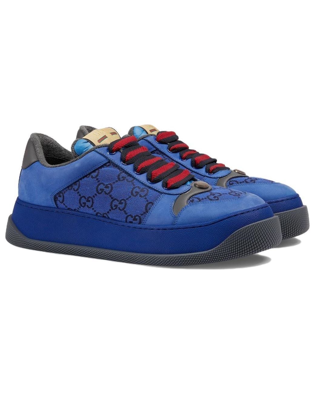Gucci Blue Screener Gg Sneakers for men