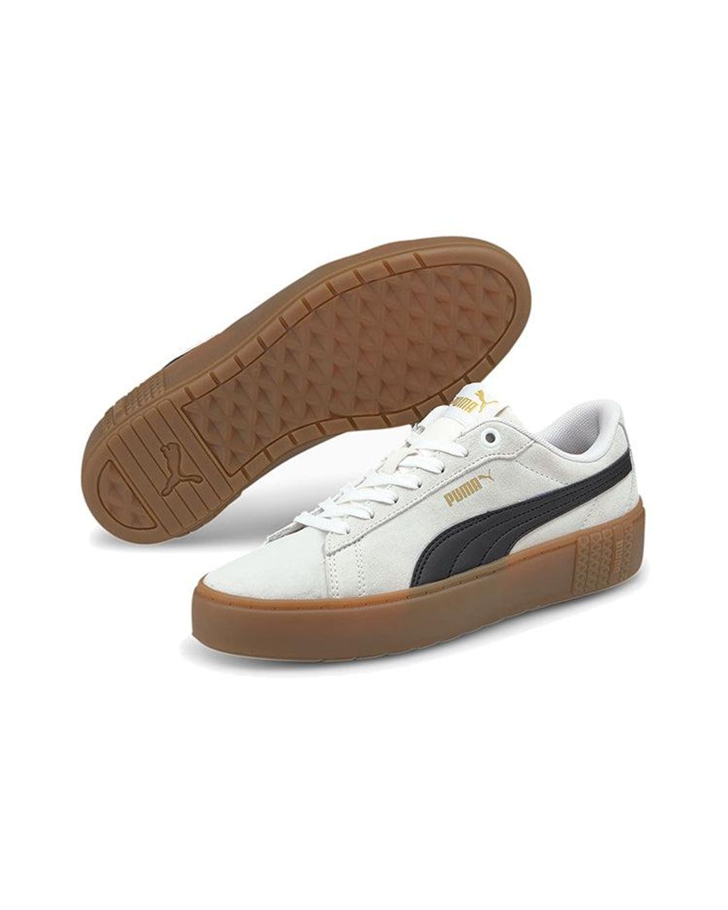 PUMA White (Wmns) Smash Platform V2 Sd Gum'