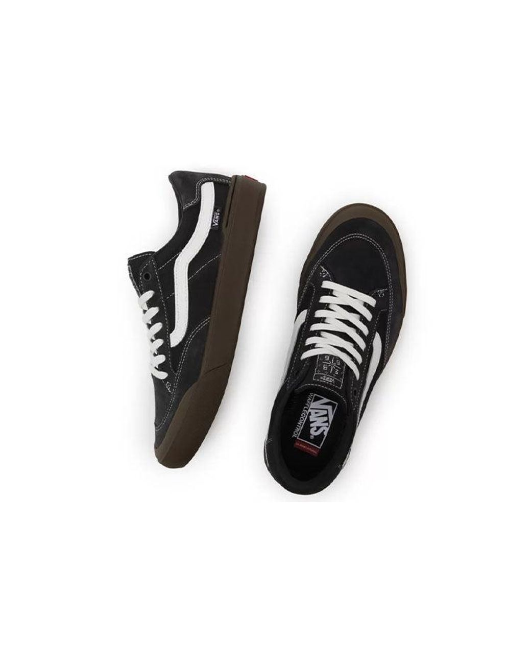 Vans Black Berle Low Tops Casual Skateboarding Shoes for men
