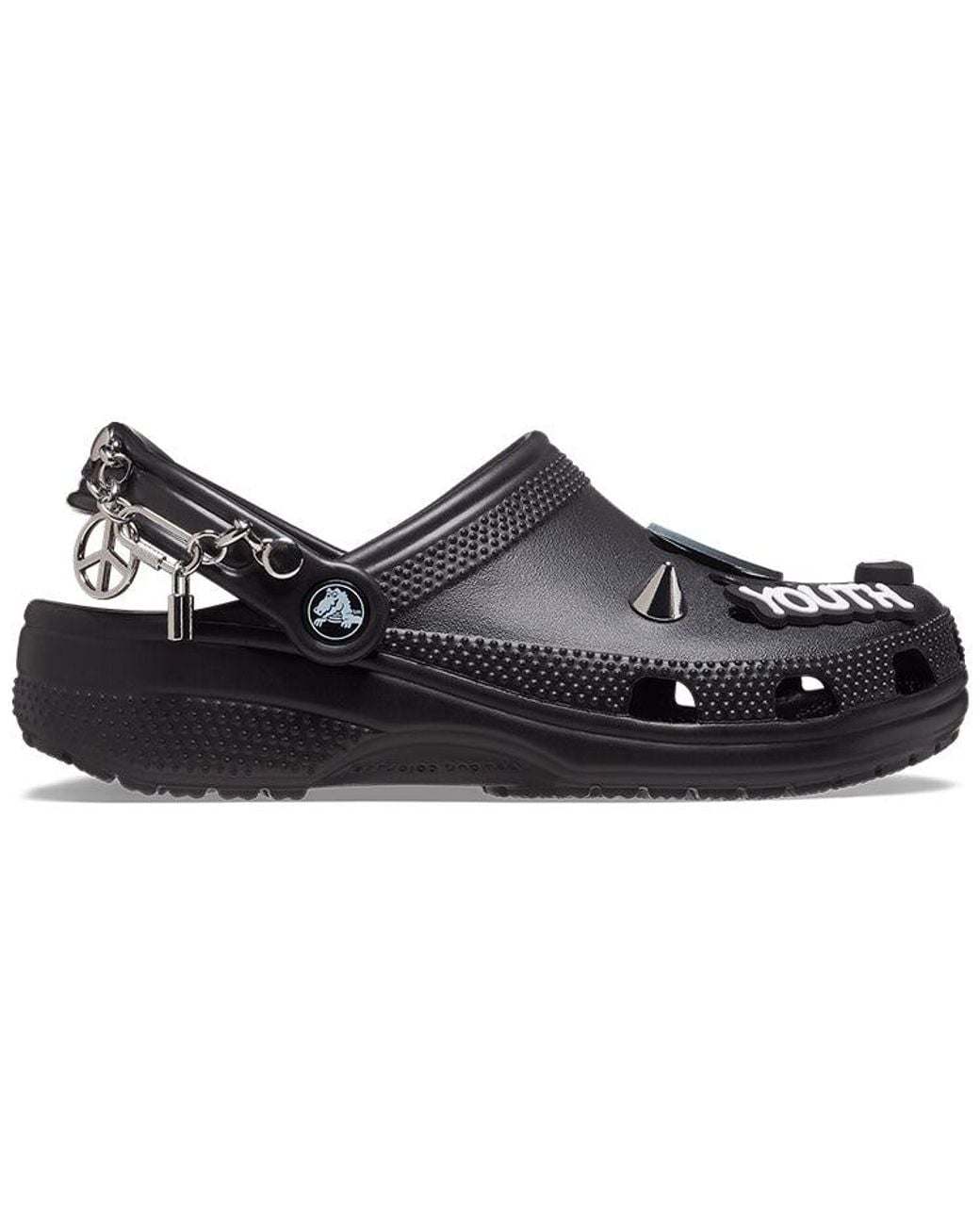 CROCSTM Black Classic Feel The Positivity Casual Sandals