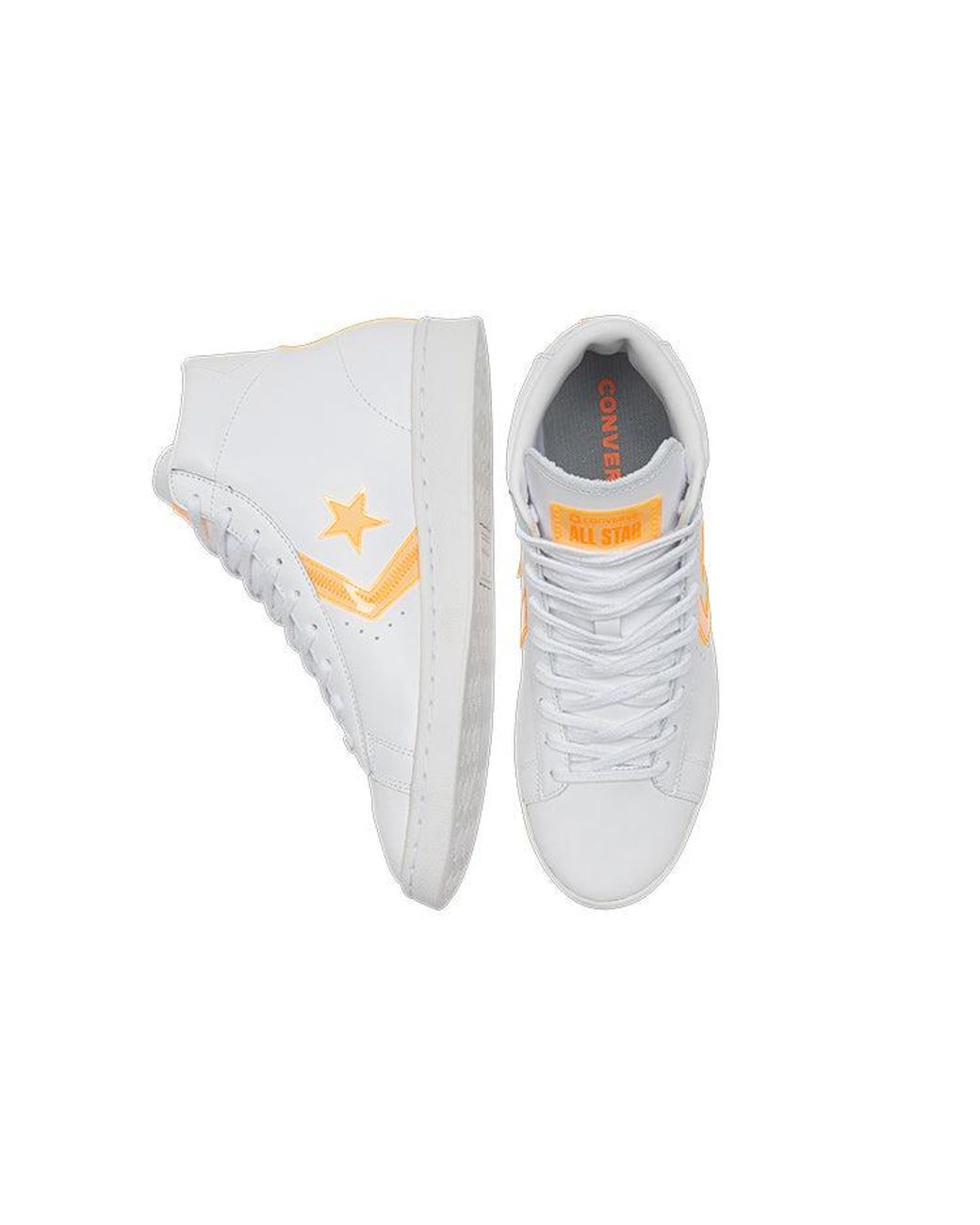 Converse White Pro Leather High 'Hi-Vis Collection for men