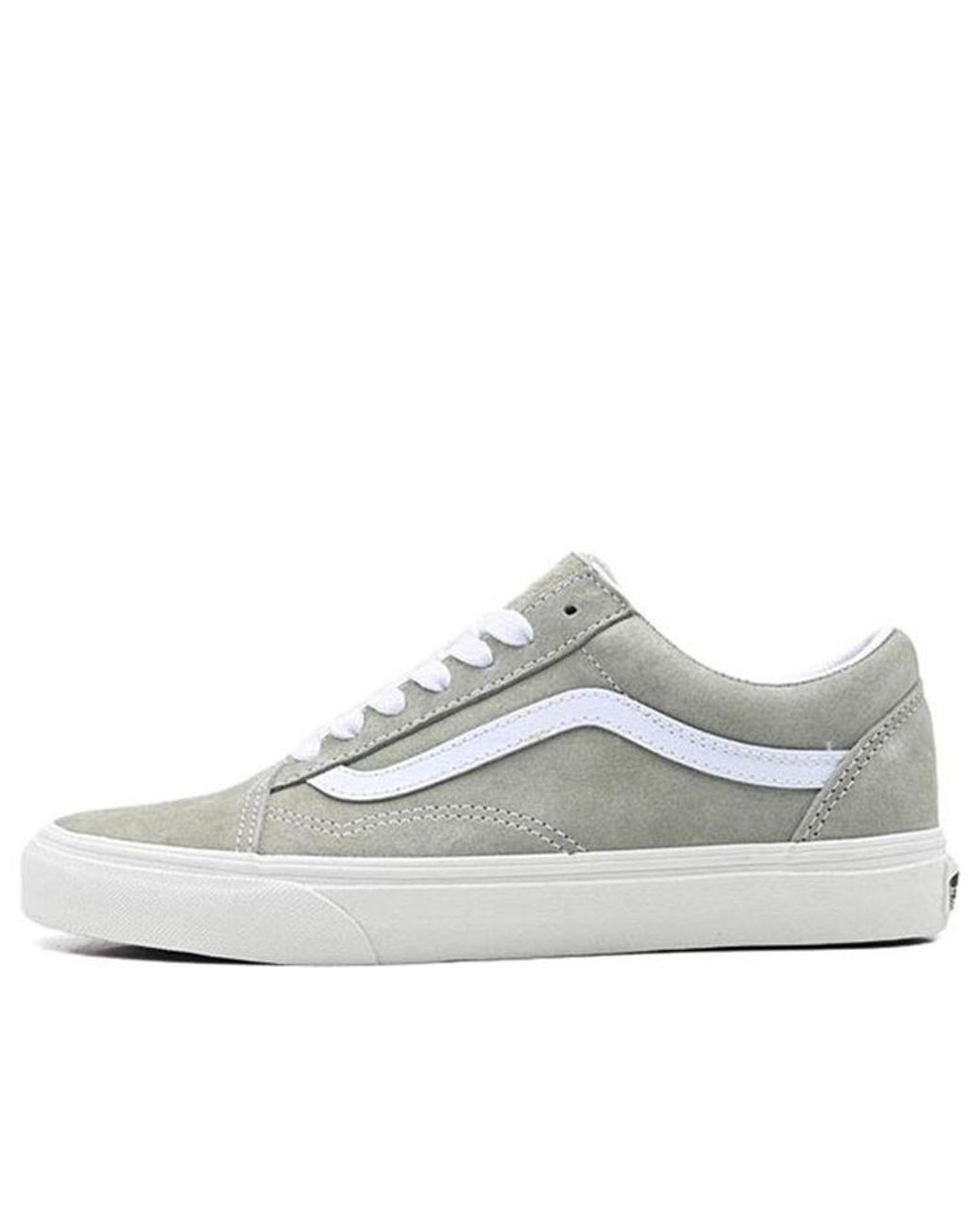 Vans White Old Skool Low-Top Sneakers for men