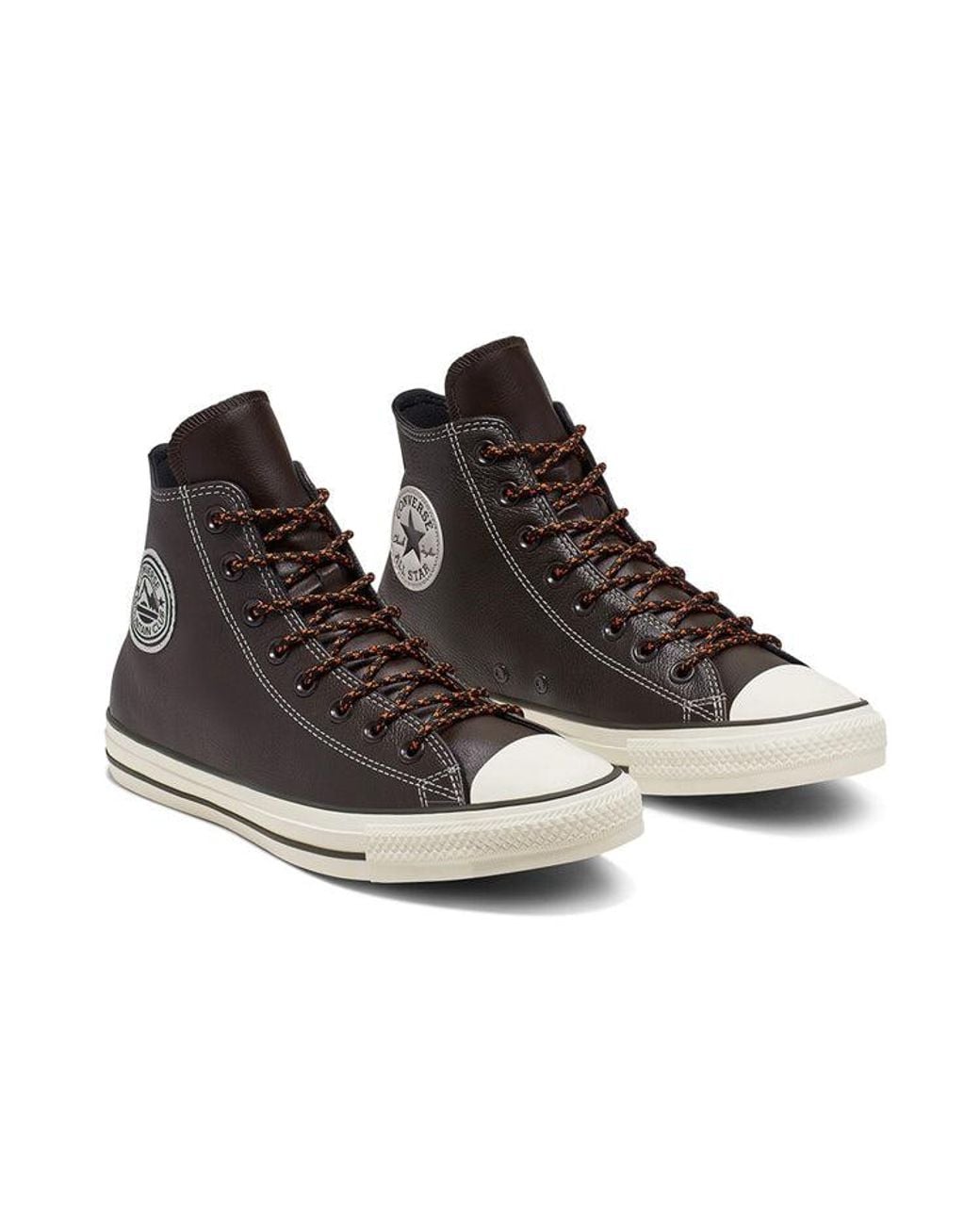 Converse Black Tumbled Leather Chuck Taylor All Star for men