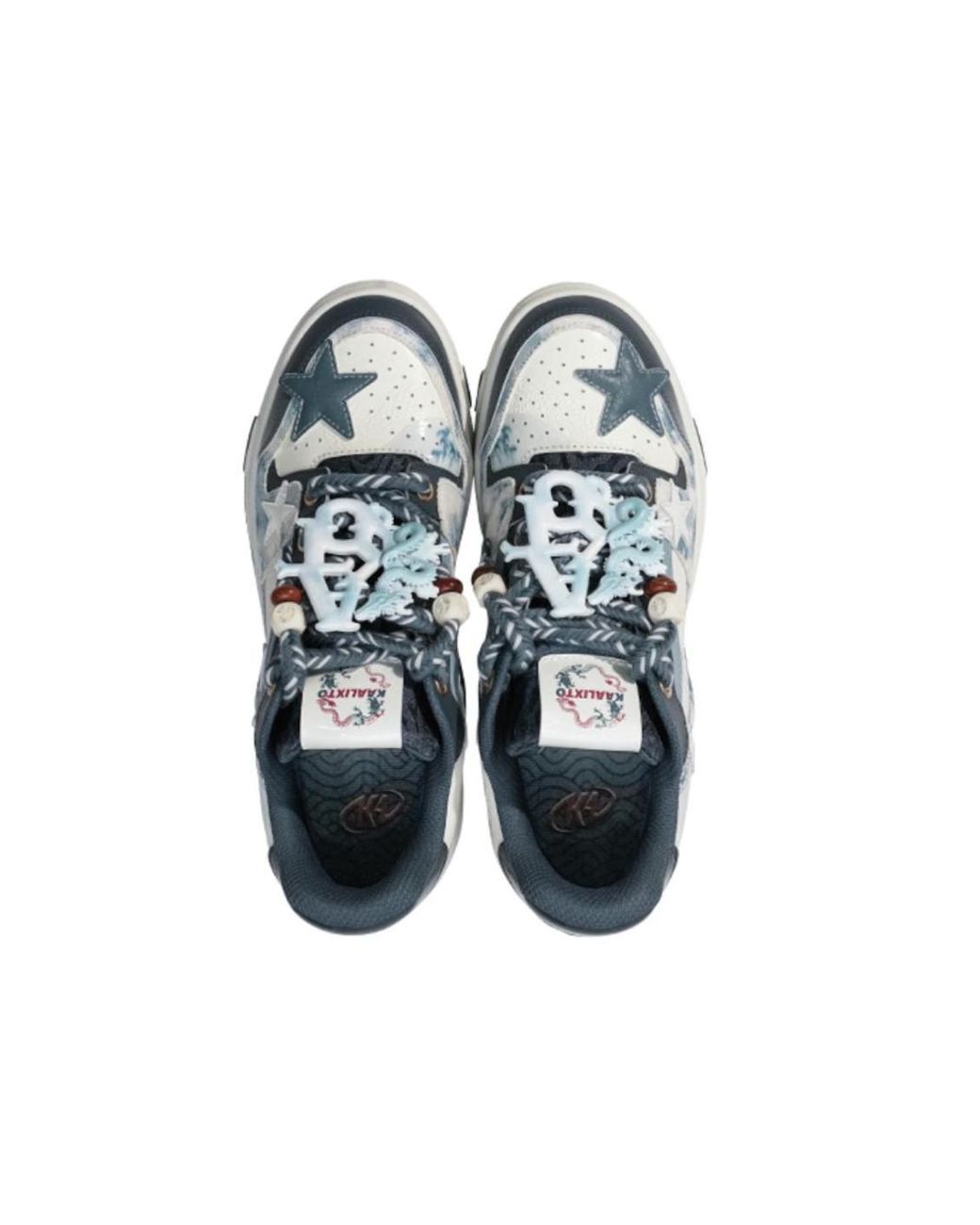 KAALIXTO Blue Skateboarding Low 'Azure Dragon' for men