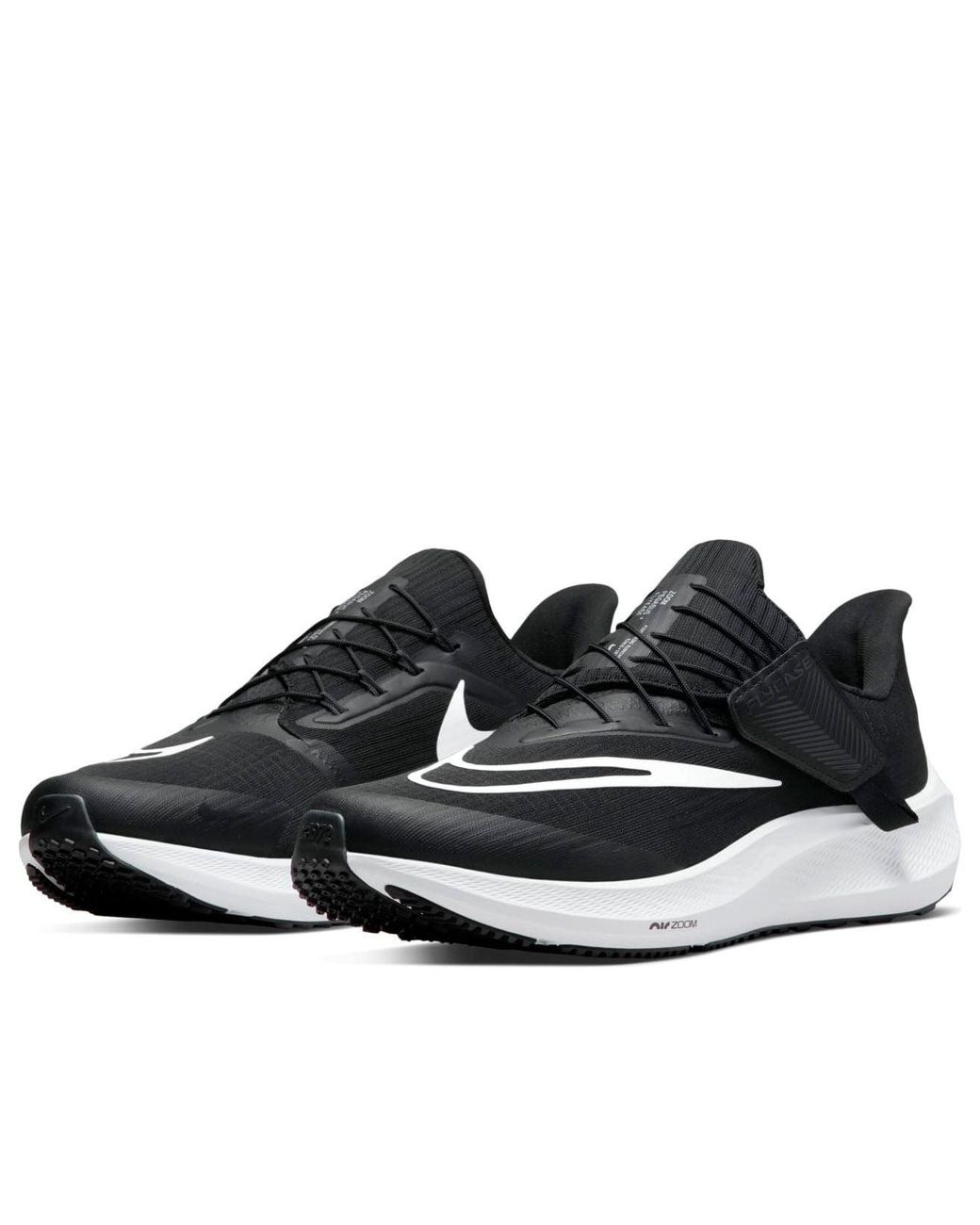 Nike Black Air Zoom Pegasus Flyease Easy On/off Road Running Shoes for men