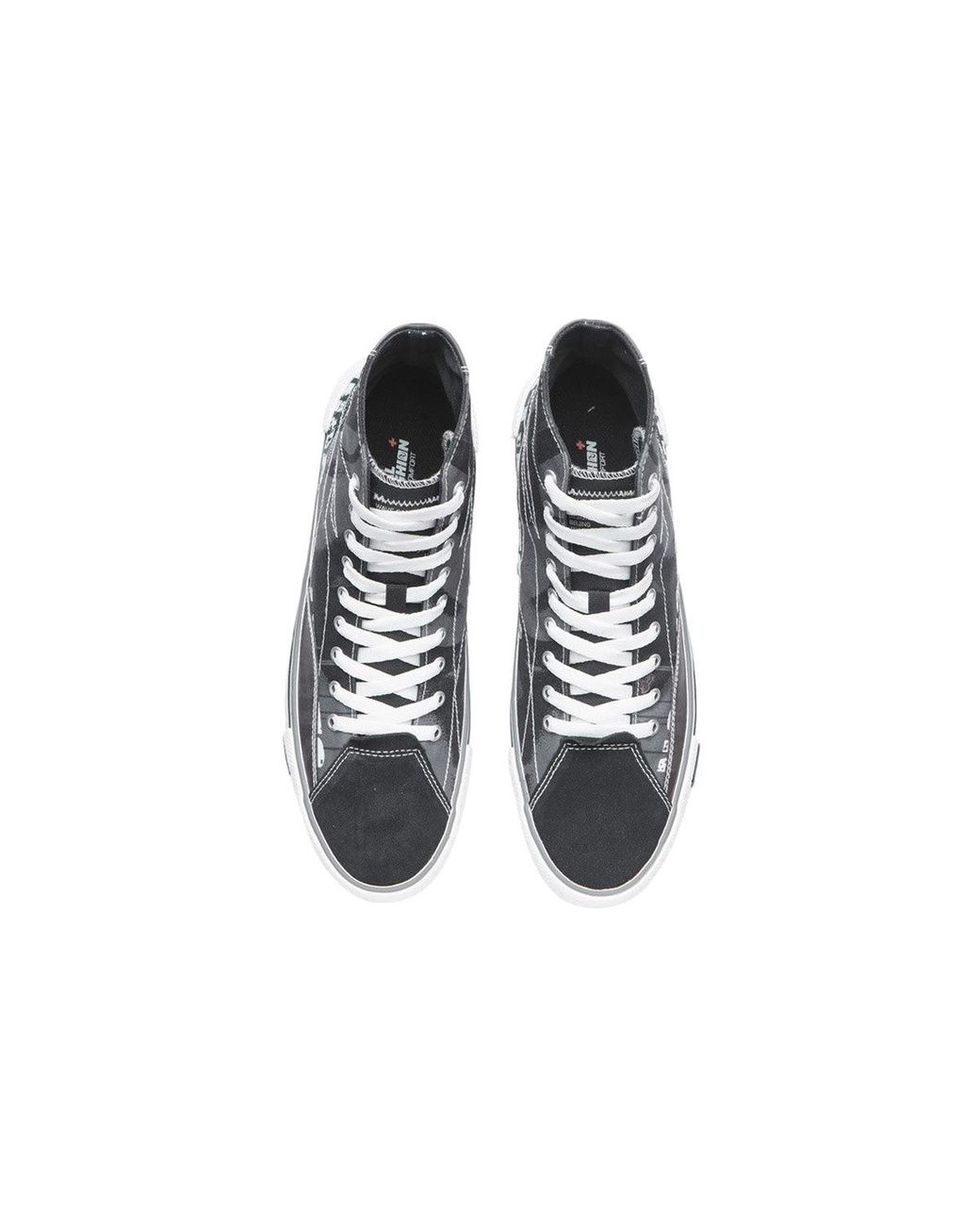 Li-ning Black Weiwu Canvas Hi Shoes for men