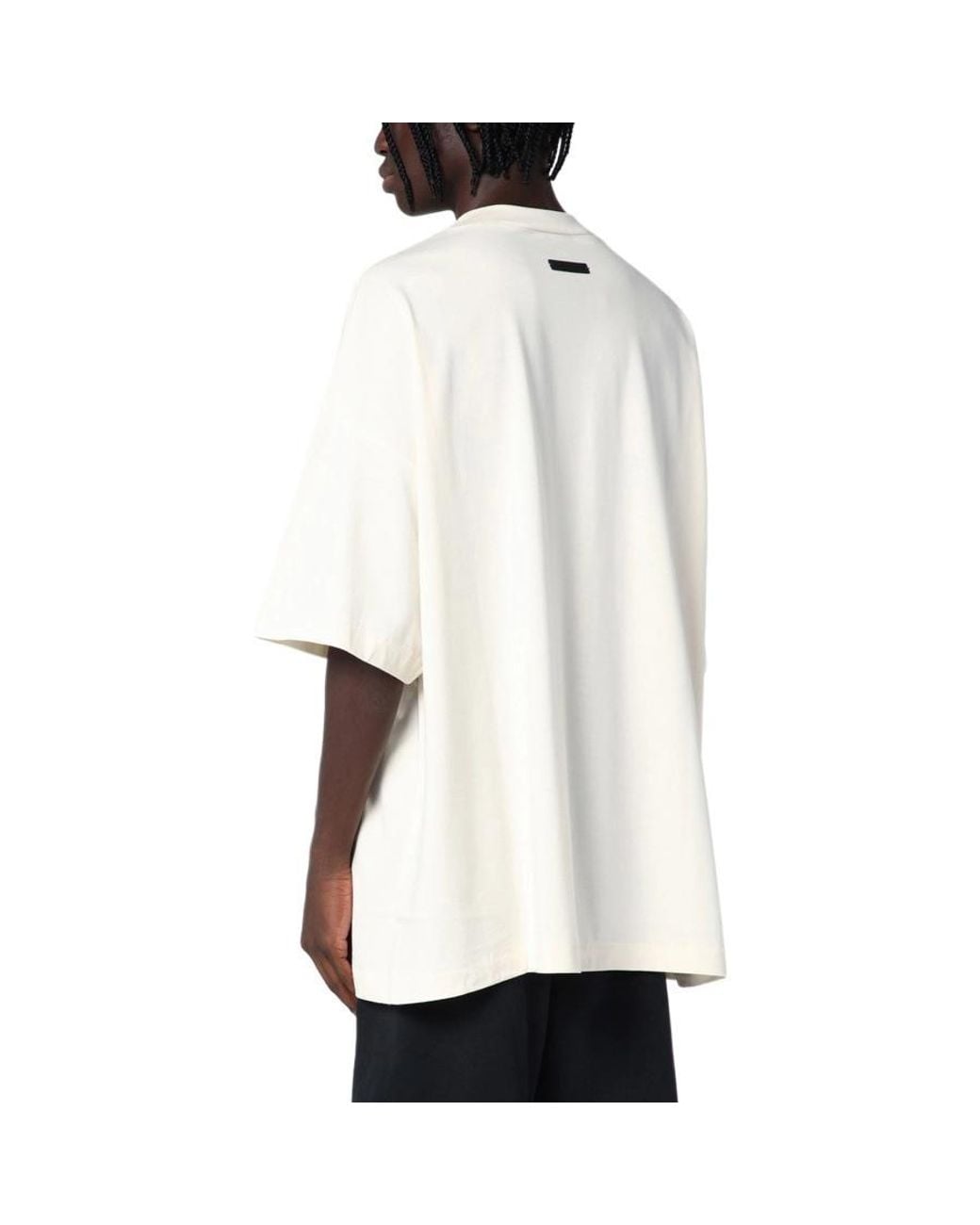 Fear Of God White Jersey Crewneck Tee 'Shell' for men