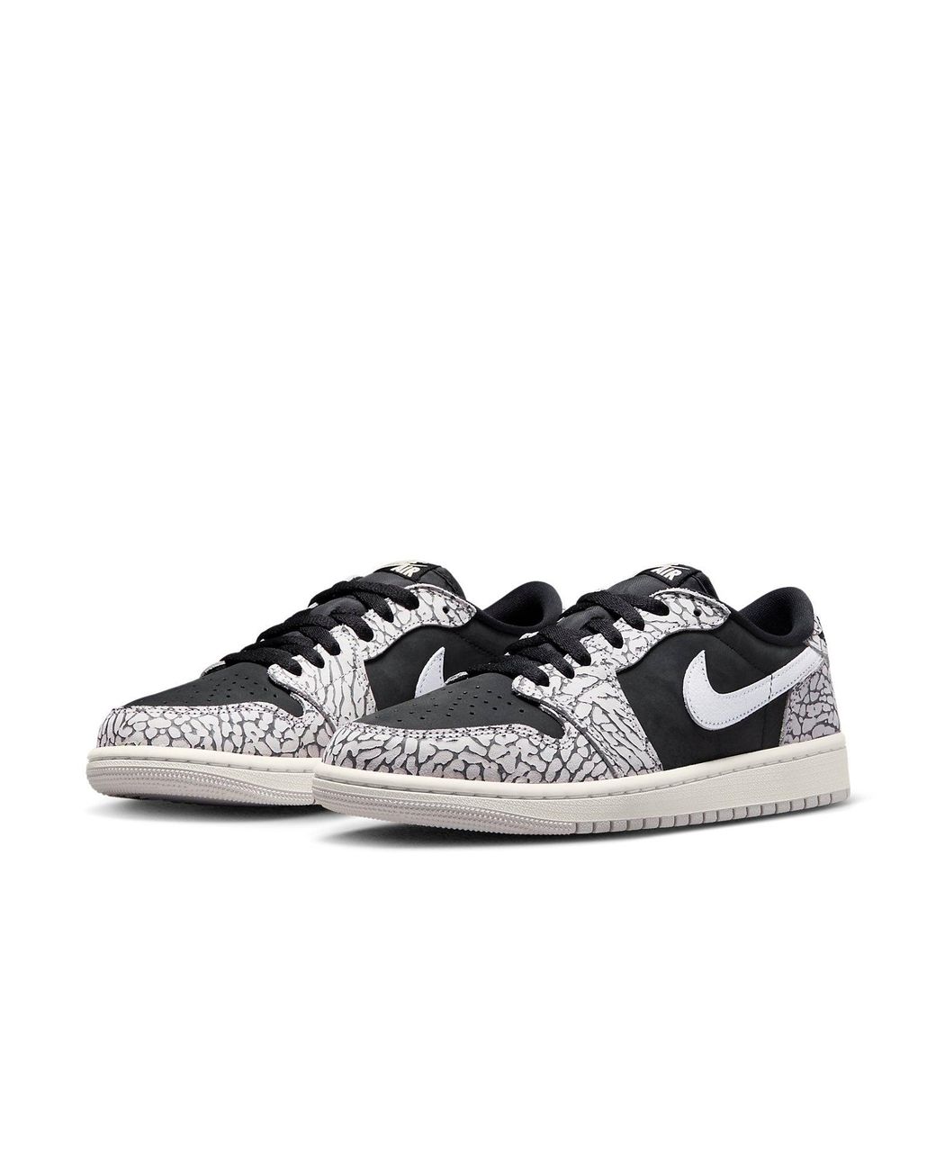 Nike Black (Wmns) 1 Retro Low Og Cement'