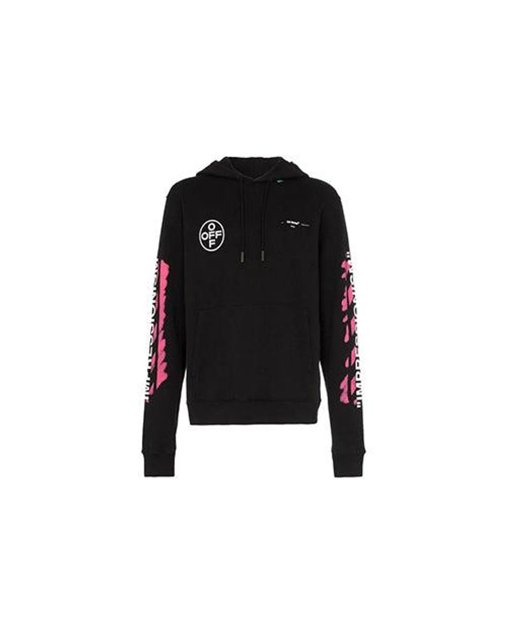 Off-White c/o Virgil Abloh Red Stencil Arrow Hooded Sweatshirt for men