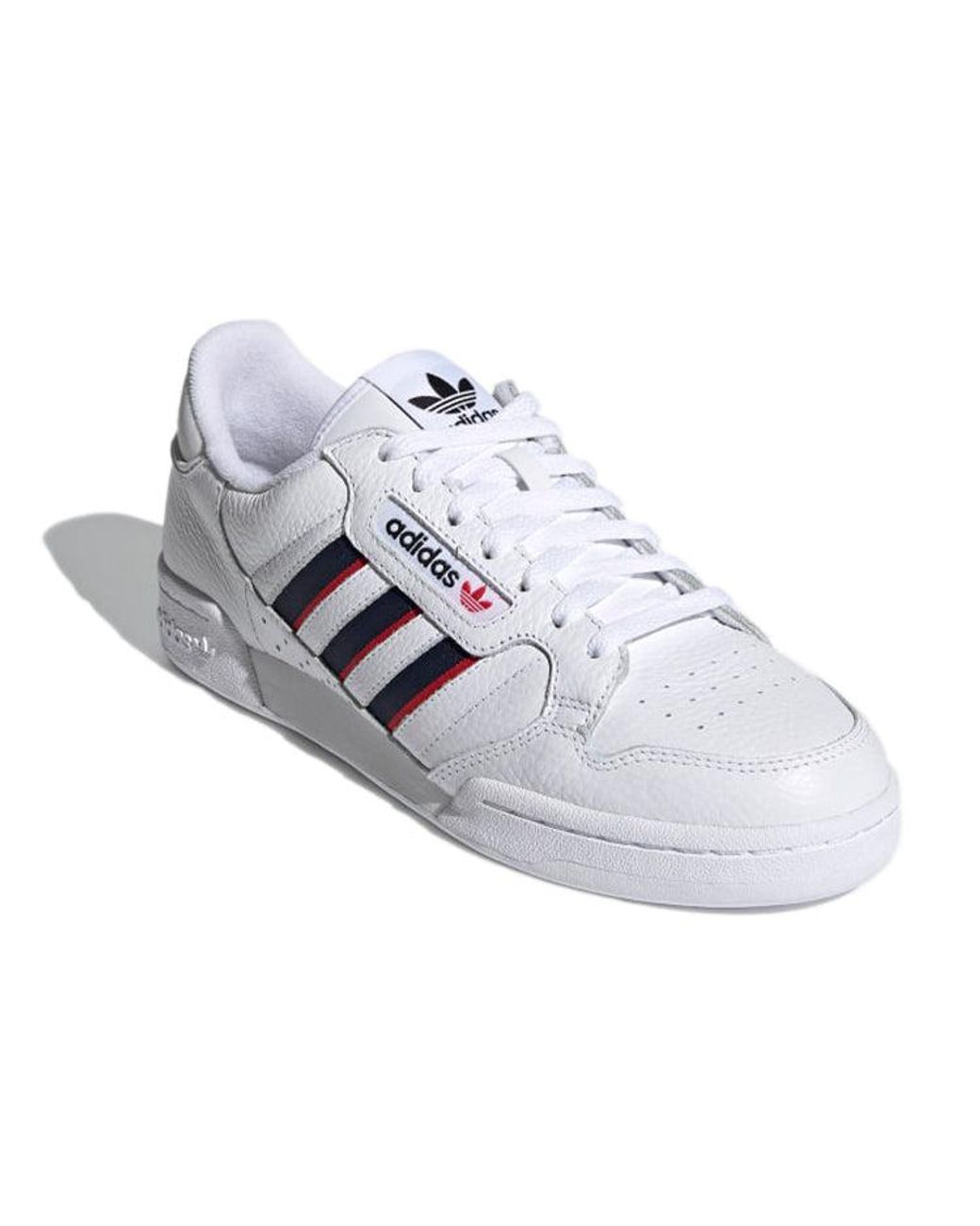 Adidas White Continental 80 'Stripes for men