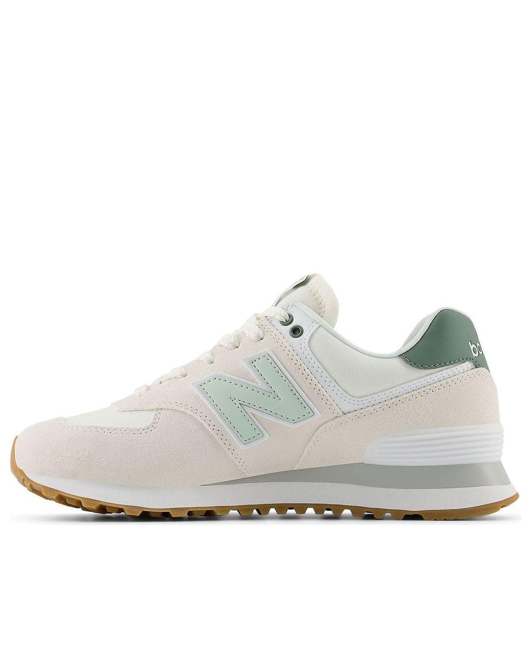 New Balance White (Wmns) 574 Core 'Sea Salt New Spruce'
