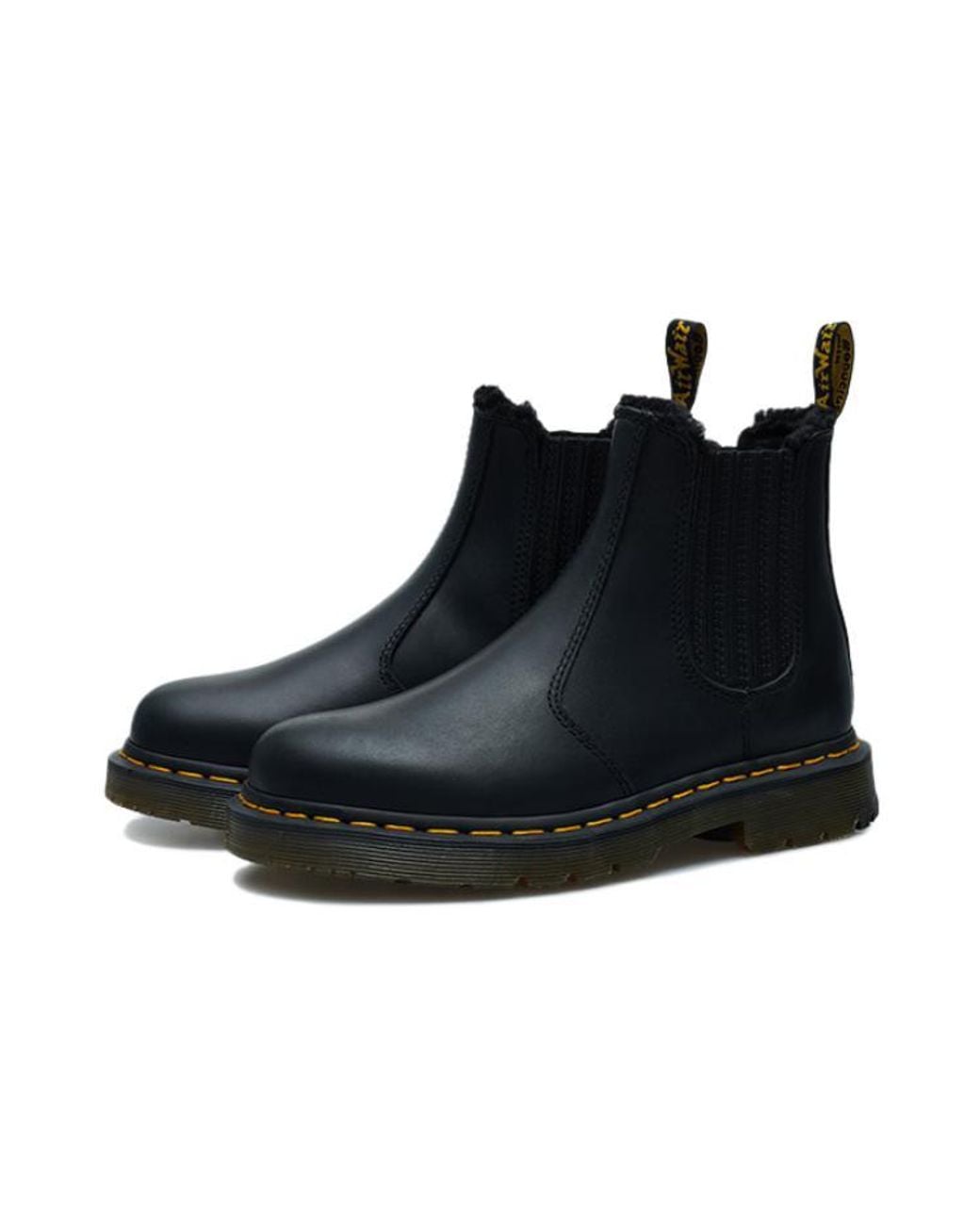 Dr. Martens Black 2976 Wintergrip Leather Chelsea Boots